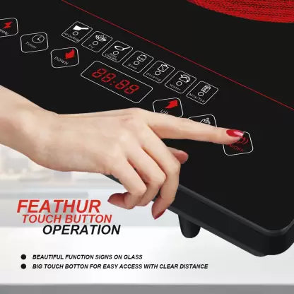 Baltra BIC-114 Feel (Infrared) 2000W Induction Cooktop, Black Baltra BIC-114 Feel (Infrared) 2000W Induction Cooktop, Black